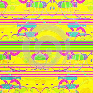 Neon Geometric Abstract