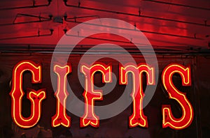 Neon gifts Sign