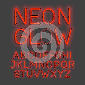 Neon Glow alphabet