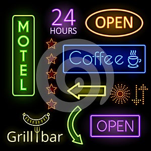 Neon glow signs