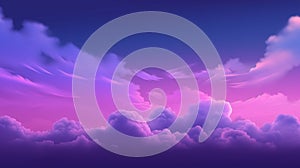 Neon glow sky background with violet color