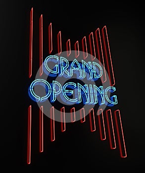 Neon Grand Opening Sign