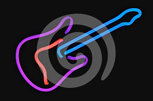 Neon Guitar