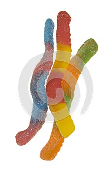 Neon Gummy Worms photo