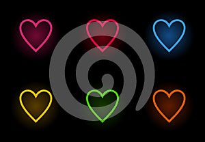 Neon heart2