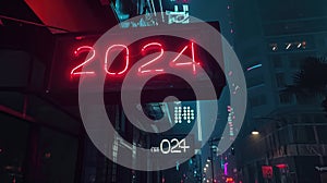Neon Horizon: Radiant Glow of 2024