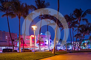 Neon hotels Miami Beach Ocean Drive