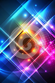 Neon illuminated dynamic wallpaper