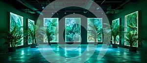 Neon Jungle: An Immersive Digital Art Experience. Concept Virtual reality, Digital artwork, photo