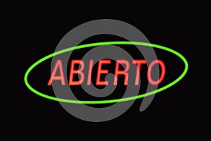 Neon light - Abierto