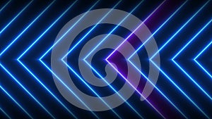 Neon lights shining futuristic trendy seamless loop technology motion graphics