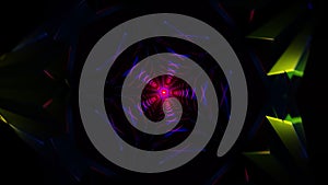 Neon lights twirl rhythmically in a psychedelic VJ Loop.