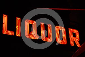 Neon Liquor Sign