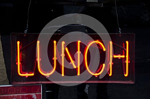 Neon Lunch Sign