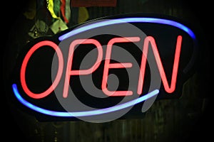 Neon Open Sign photo