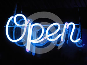 Neon open sign