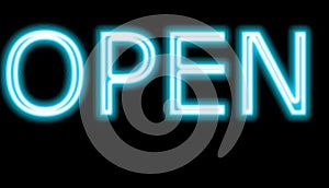 Neon open sign