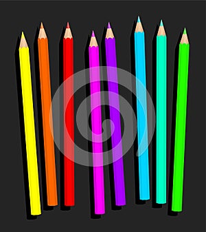 Neon Pencils Highlighter Crayons