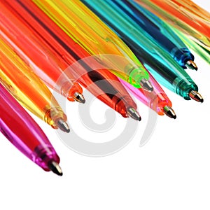 Neon pens of various colours