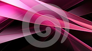 Neon pink and black geometric background. Black Friday Sale, Cyber Monday concept. Abstract modern glowing magenta