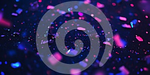 Neon Pink Blue Confetti Sparkle Background