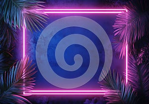 Neon Tropical Frame