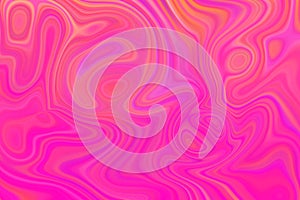 Neon pink and orange psychedelic oil spill background