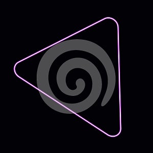 Neon Purple Triangle Frame