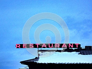 Neon Restaurant Sign