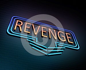 Neon revenge concept.