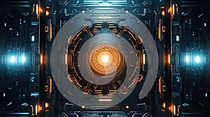 neon sci fi texture photo
