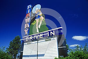 Neon sign at Airway Drive In