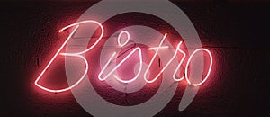 Neon sign Bistro