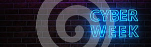 Neon Sign Cyber Week