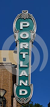 Neon Sign in Dowtown Portland, Oregon