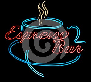 Neon Sign for an Espresso Bar