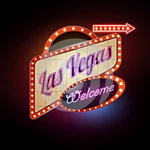 Neon sign. Las Vegas