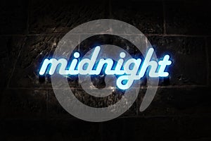 Neon Sign Midnight