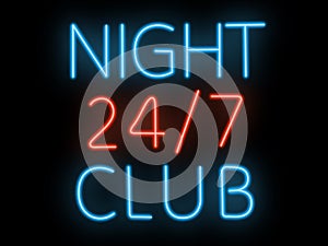 Neon sign - night club