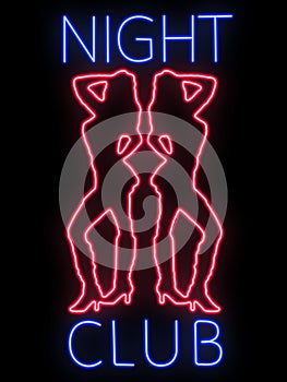 Neon sign - nightclub