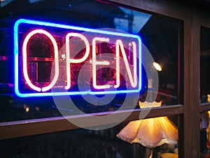 Neon Sign Open signage Light Bar Restaurant Shop