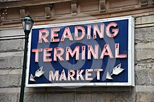 Reading Terminal Market Neon photo