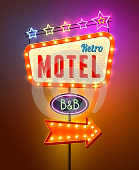 Neon Sign Seamless Pattern