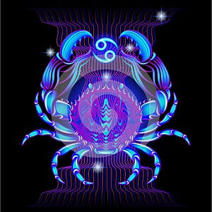 Neon signs of the Zodiac: Cancer
