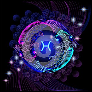 Neon signs of the Zodiac: Pisces