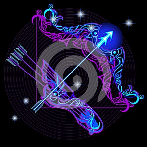 Neon signs of the Zodiac: Sagittarius