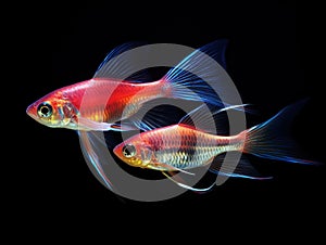 Neon Tetra Paracheirodon innesi freshwater fish isolated