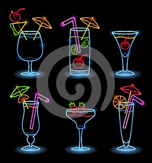 Neon Tropical Drinks photo