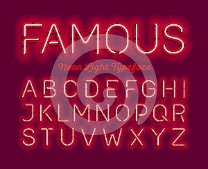 Neon typeface