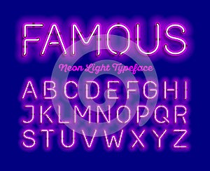 Neon typeface